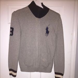 Polo zip up hoodie